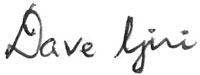 Signature of Dave Giri